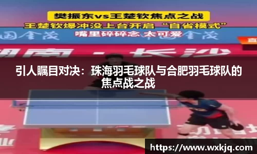 引人瞩目对决：珠海羽毛球队与合肥羽毛球队的焦点战之战